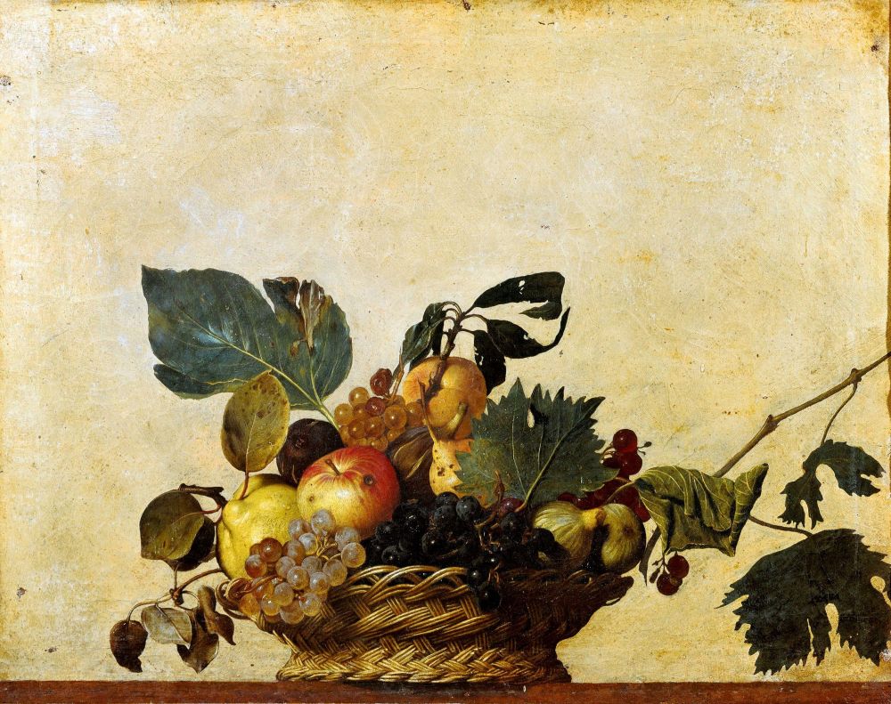 Michelangelo Merisi da Caravaggio, Canestra di frutta, 1599, Pinacoteca Ambrosiana 