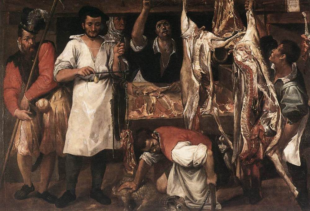Annibale Carracci La bottega del macellaio